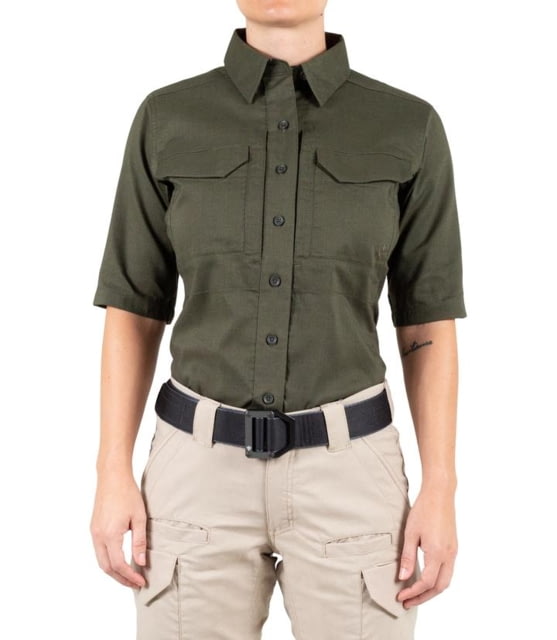 First Tactical First Tactical V2 Tactical Short Sleeve Shirt - Womens OD Green Small