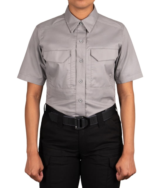First Tactical First Tactical V2 Tactical Short Sleeve Shirt - Women's Regular Nickel Gray Medium