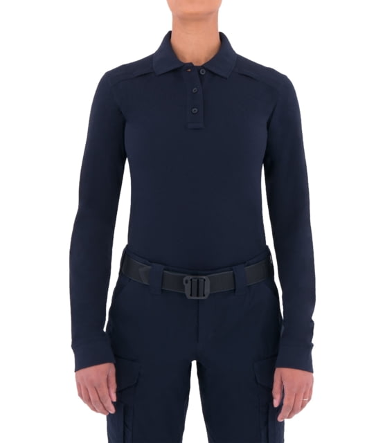 First Tactical First Tactical WoMen's Cotton L/S Polo w/Pen Pocket Midnight Navy 2XL