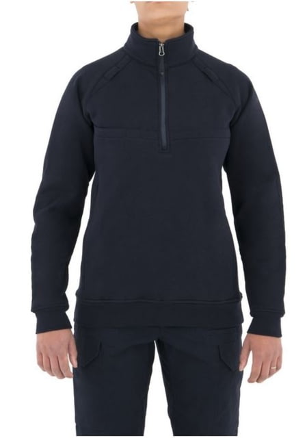 First Tactical First Tactical Womens Ctn Job Shirt 1/4 Zip Midnight Navy S Regular