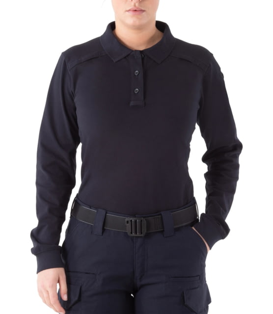 First Tactical First Tactical Women's Performance Ls Polo w/Pocket Midnight Navy Extra Large