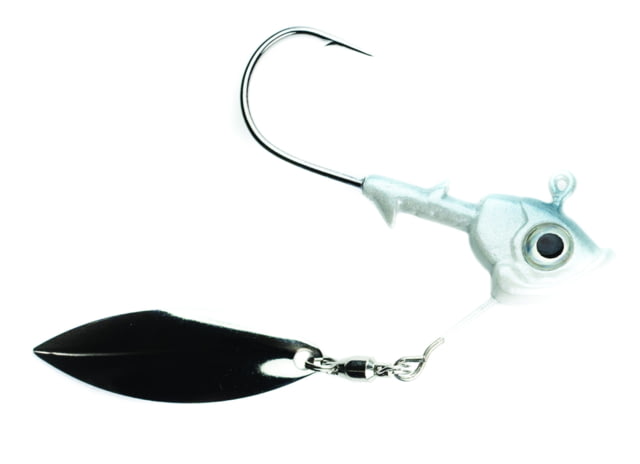 Fish Head Stand-Up Spin Jighead 1/4 oz Albino