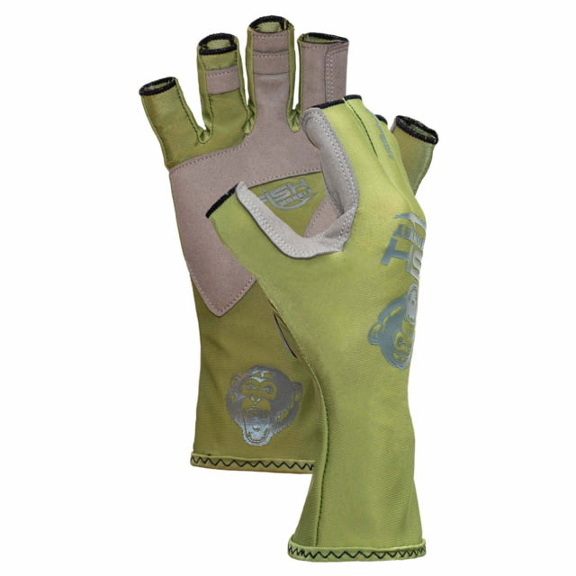 Fish Monkey Half Finger Guide Gloves Sage XL