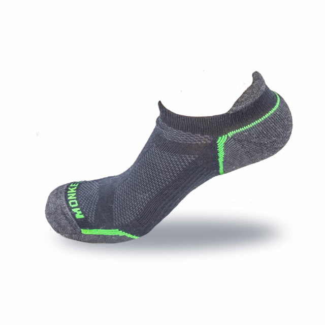Fish Monkey Fish Monkey No Show Guide Series Socks Black XL