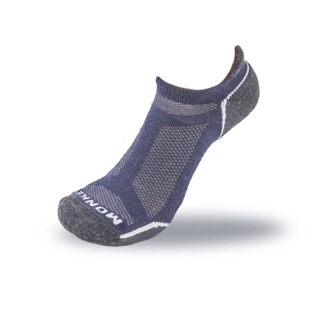 Fish Monkey No Show Guide Series Socks Navy XL