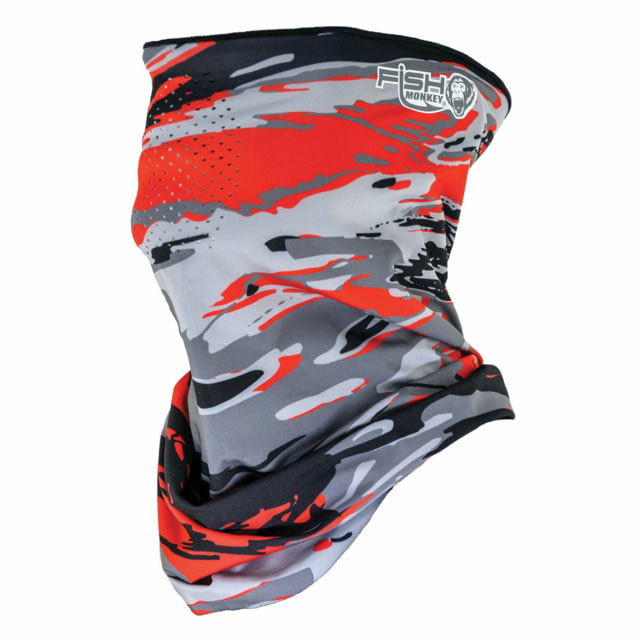 Fish Monkey Performance Face Guard Voodoo Swamp Red One size
