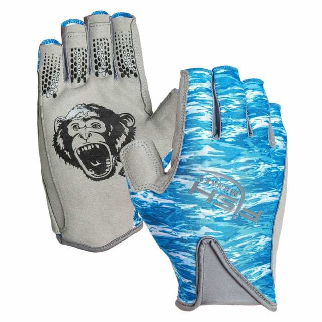 Fish Monkey Pro 365 Gloves Blue Water Camo M