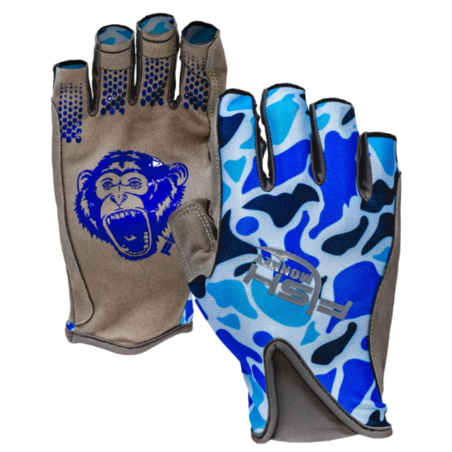 Fish Monkey Pro 365 Gloves Old School Blue S