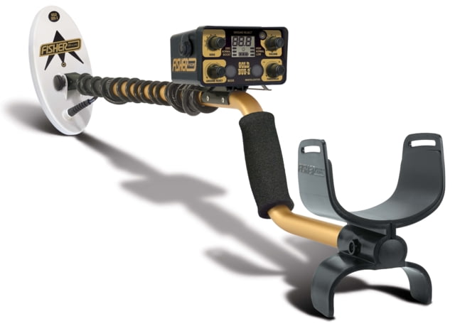 Fisher Gold Bug 2 Metal Detector w/10in Elliptical Search Coil Black Standard