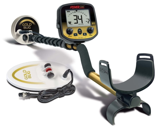 Fisher Gold Bug Pro Metal Detector w/2 Coil Combo Black Standard