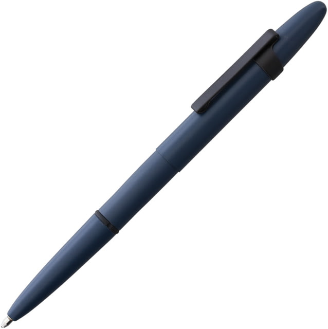 Fisher Space Pen Elite Navy Cerakote Bullet Space Pen w/ Pocket Clip Fisher PR4 Black Ink Medium Point Cartridge Boxed