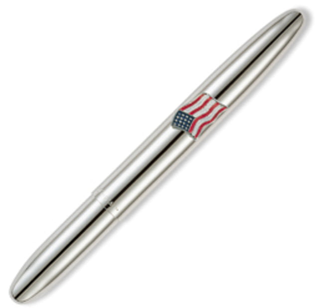 Fisher Space Pen Chrome Bullet with American Flag Emblem