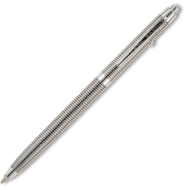 Fisher Space Pen Chrome Plated Shuttle Retractable with Black Grid Design FSP