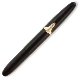 Fisher Space Pen Matte Black Bullet with Space Shuttle Emblem FSP