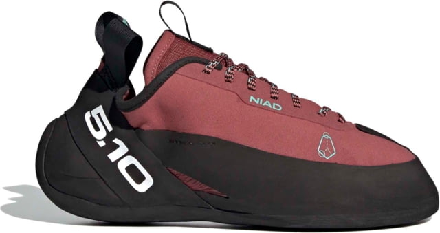 Five Ten Niad Lace Climbing Shoes - Men's Core Black/Crew Red/Acid Mint 10