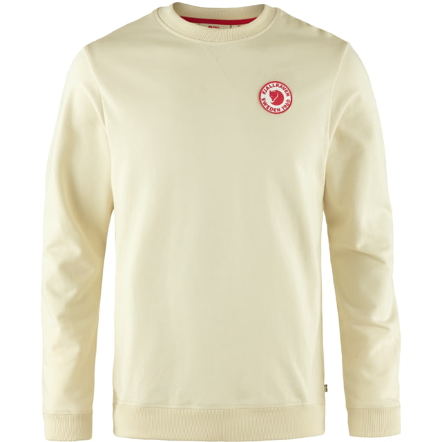 Fjallraven 1960 Logo Badge Sweater - Men's Chalk White Extra Small