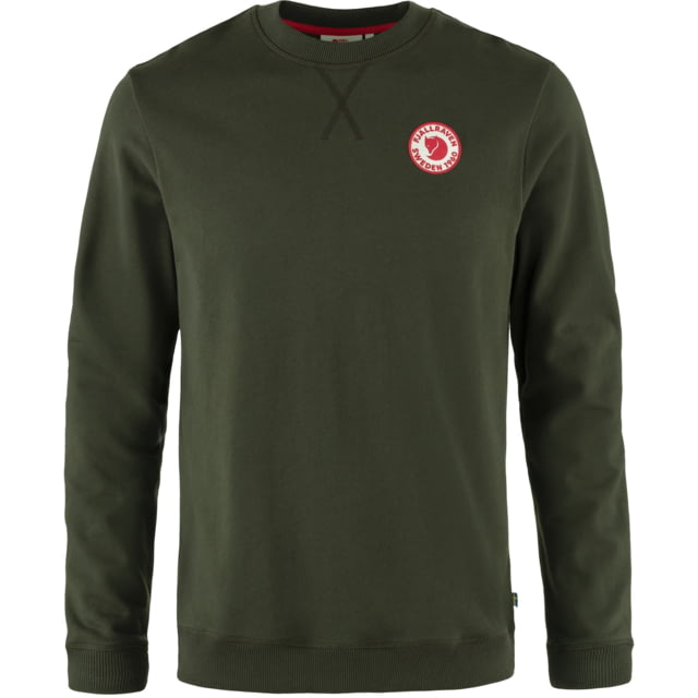 Fjallraven 1960 Logo Badge Sweater - Men's Deep Forest Extra Small