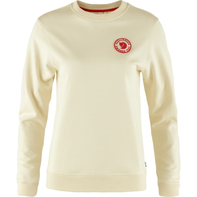Fjallraven 1960 Logo Badge Sweater - Women's Chalk White Extra Small