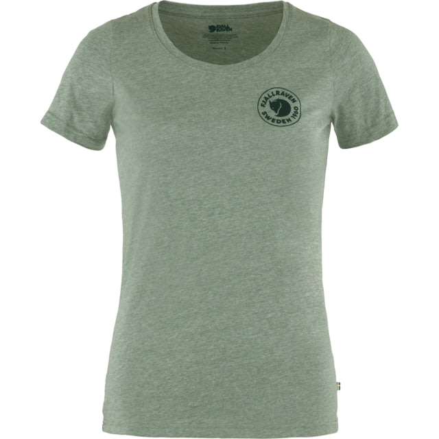 Fjallraven 1960 Logo T-Shirt - Women's Patina Green/Melange 2XS