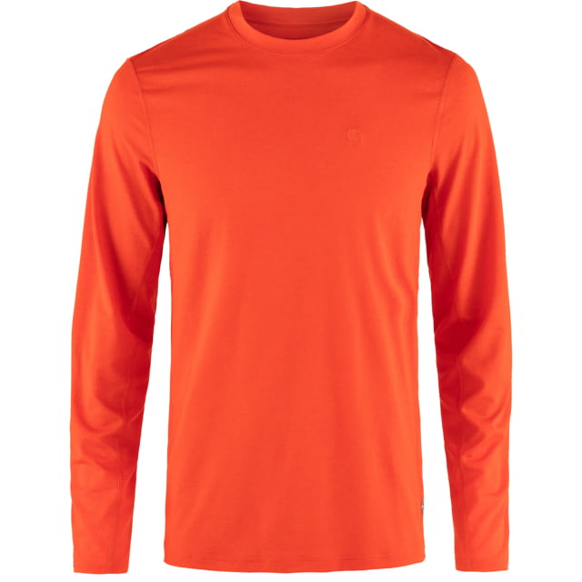 Fjallraven Abisko Day Hike Long Sleeve - Men's Flame Orange Extra Small