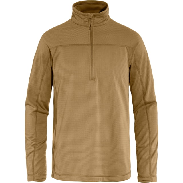 Fjallraven Abisko Lite Fleece Half Zip - Men's Buckwheat Brown Extra Large