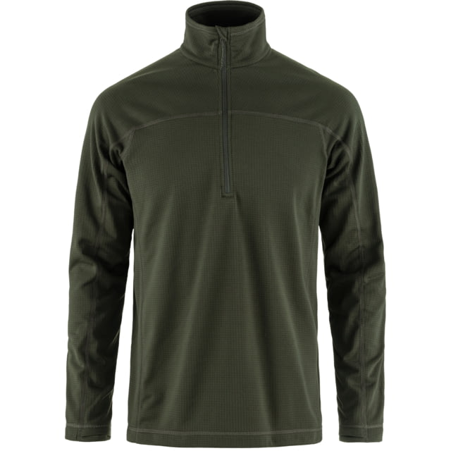 Fjallraven Abisko Lite Fleece Half Zip - Men's Deep Forest Large