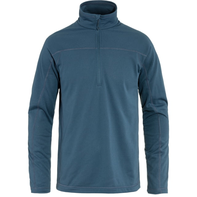 Fjallraven Abisko Lite Fleece Half Zip - Men's Indigo Blue Medium