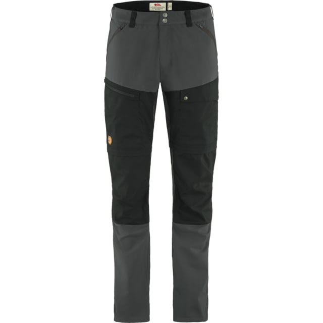 Fjallraven Abisko Midsummer Zip Off Trousers - Men's Dark Grey/Black 58/Large