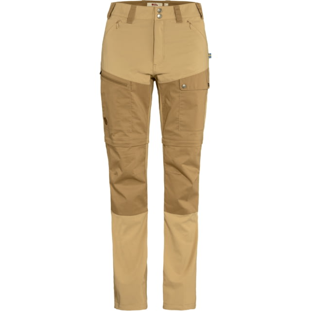 Fjallraven Abisko Midsummer Zip Off Trousers - Women's Dune Beige/Buckwheat Brown 44/Small