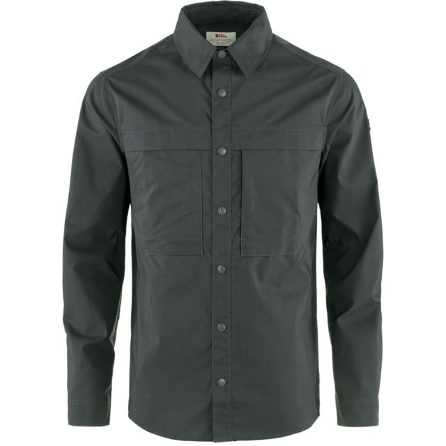 Fjallraven Fjallraven Abisko Trail Shirt Long Sleeve - Men's Dark Grey Medium