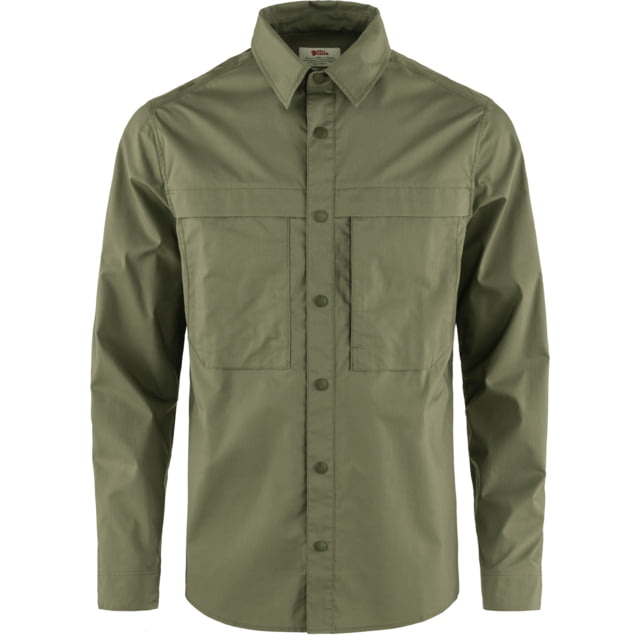 Fjallraven Fjallraven Abisko Trail Shirt Long Sleeve - Men's Green Extra Large