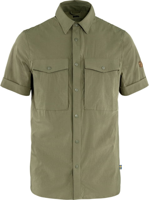 Fjallraven Fjallraven Abisko Trekking Short Sleeve Shirt - Men's Light Olive Extra Large