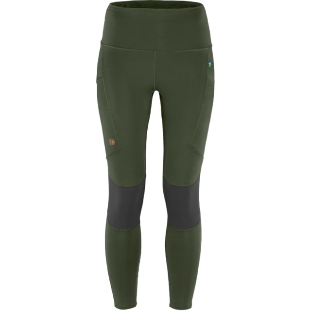 Fjallraven Abisko Trekking Tights Pro - Womens Deep Forest/Iron Grey Large