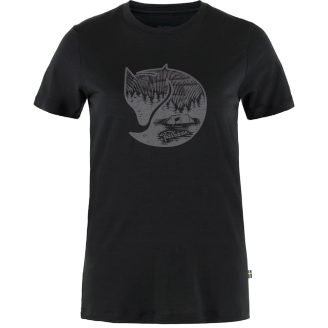 Fjallraven Fjallraven Abisko Wool Fox Short Sleeve - Women's Black/Iron Grey 2XS
