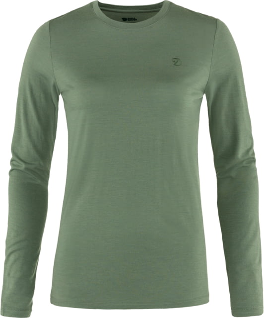 Fjallraven Abisko Wool Long Sleeve - Women's Patina Green 2XS
