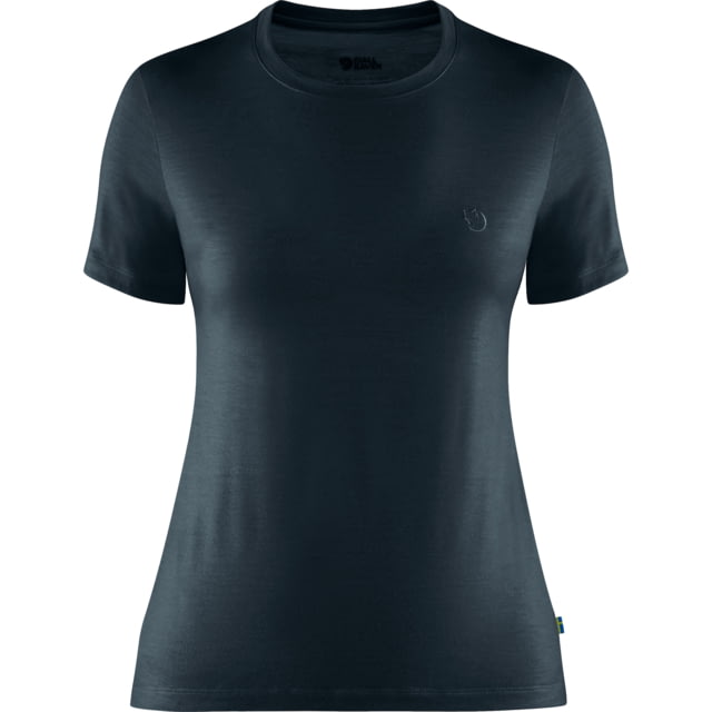 Fjallraven Fjallraven Abisko Wool Short Sleeve - Women's Dark Navy Large