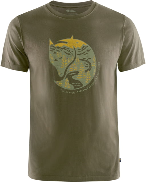 Fjallraven Fjallraven Arctic Fox T-Shirt - Men's Dark Olive Medium