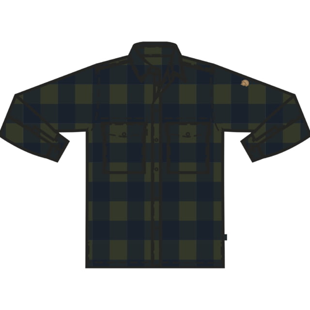 Fjallraven Canada Shirt - Mens Deep Forest/Dark Navy Large
