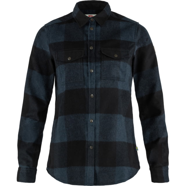 Fjallraven Canada Shirt - Women's Navy/Black Extra Small