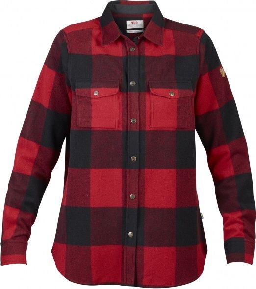 Fjallraven Canada Shirt - Women's-Red-X-Small