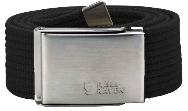 Fjallraven Canvas Belt - Unisex-Black