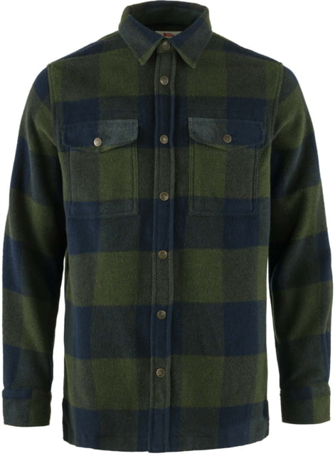 Fjallraven Fjallraven Canada Shirt - Mens Deep Forest/Dark Navy Small