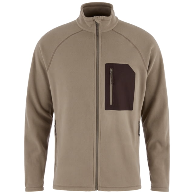Fjallraven Fjallraven Kaipak Fleece Jacket - Men's Suede Brown-Black Oak Extra Large - $90.00 at CampSaver.com