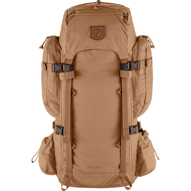Fjallraven Kajka 55L Backpacks - Unisex Khaki Dust Small/Medium