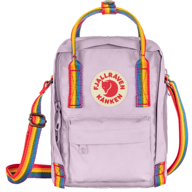 Fjallraven Kanken Rainbow Sling - Unisex Pastel Lavender/Rainbow One Size  Size