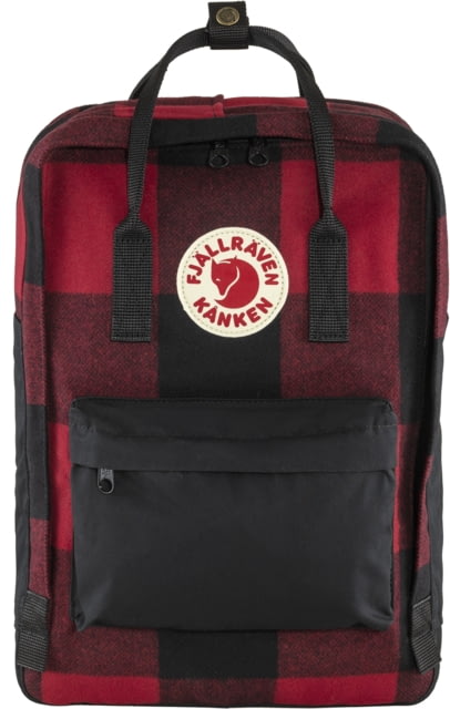 Fjallraven Kanken Re-Wool Laptop 15in Pack Red/Black  Size
