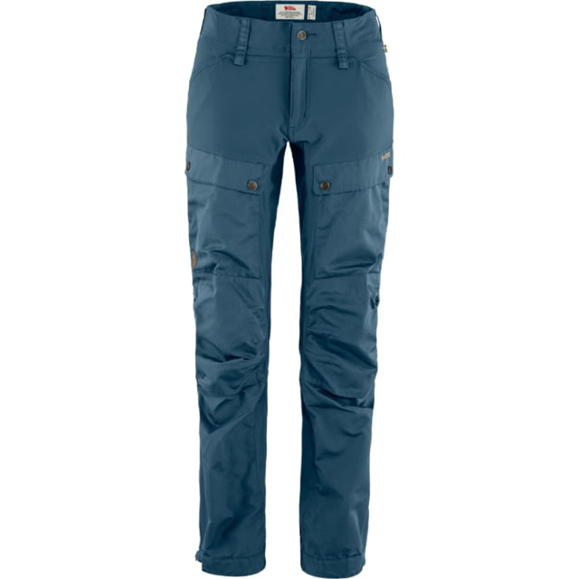 Fjallraven Keb Trekking Trousers - Womens Regular Inseam Indigo Blue 44/Regular