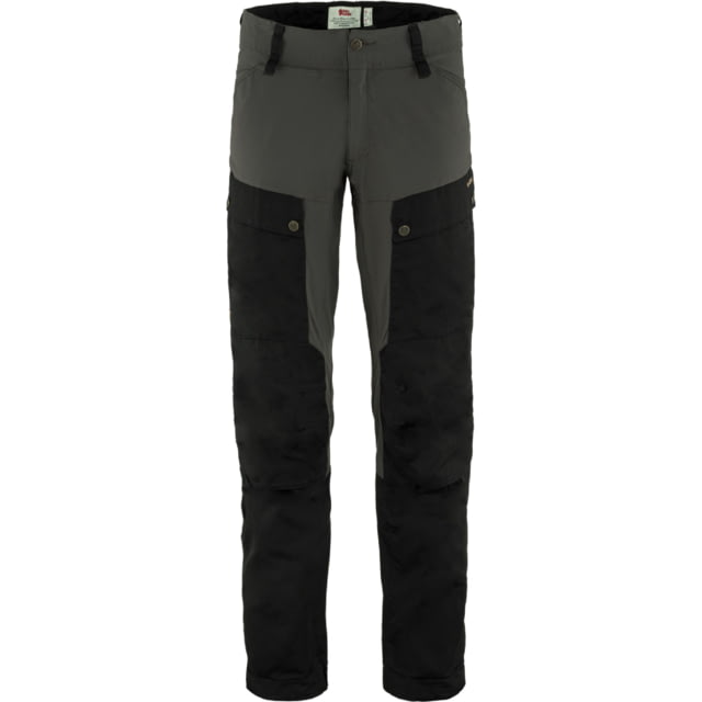 Fjallraven Keb Trousers - Mens Regular Inseam Black/Stone Grey 44/Regular