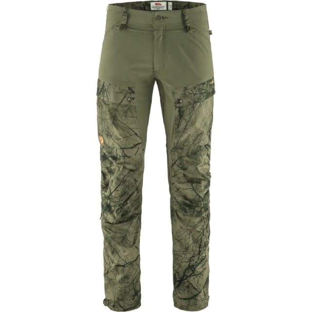 Fjallraven Fjallraven Keb Trousers - Mens Short Inseam Green Camo/Laurel Green 56/Short