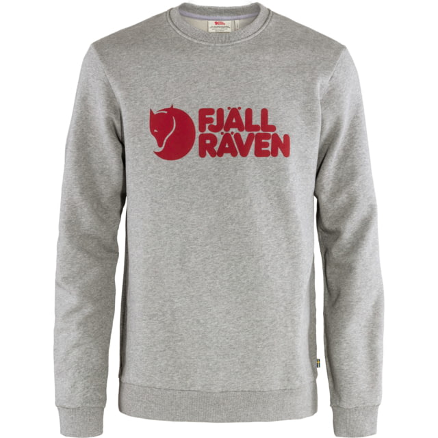 Fjallraven Logo Sweater - Men's Grey-Melange Small